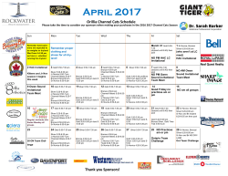 April 2017 - Orillia Channel Cats