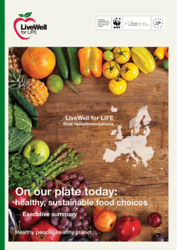 On our plate today: healthy, sustainable food