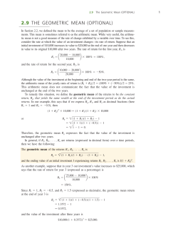 2.9 the geometric mean (optional) - McGraw