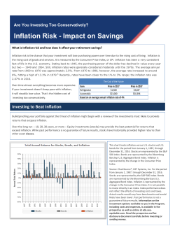 Inflation Risk - Impact on Savings