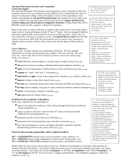 Advanced Placement Literature and Composition