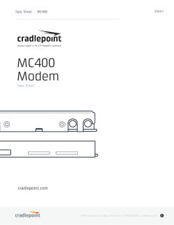 MC400 Spec Sheet