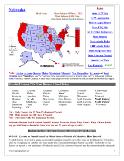 Nebraska - Handgunlaw.us