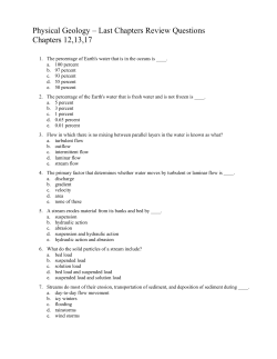 Physical Geology &ndash; Last Chapters Review Questions Chapters 12