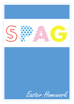 SPAG 5 a day - St. Mary`s C of E Primary School