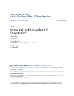 Secured Debt and the Likelihood of Reorganization