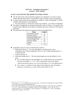 ESCI 342 &ndash; Atmospheric Dynamics I