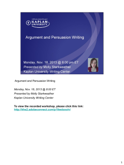 Powerpoint Template-Kaplan University