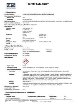 MSDS - GFS Chemicals