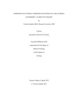 Perioperative nurses` experiences of point-of
