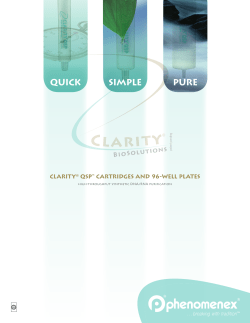 Clarity QSP - Quick, Simple, Pure