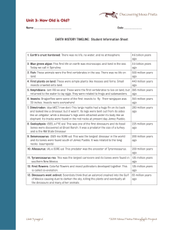 Student Information Sheet