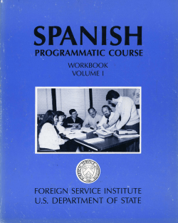 FSI - Spanish Programmatic Course - Volume 1