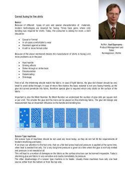 Aspects of fusing for ultra light and micro fibre fabrics