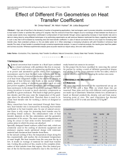 Effect of Different Fin Geometries on Heat Transfer