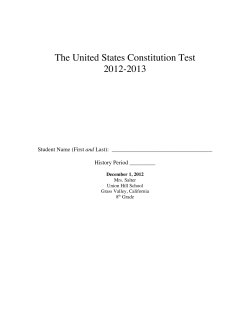 1213ConstitutionTest - Union Hill Teachers