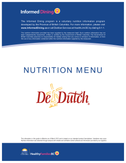 Nutritional Information