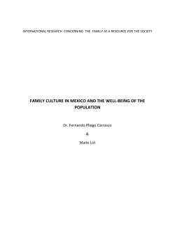 family culture in mexico and the well