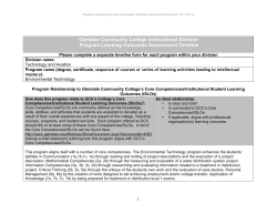 PLO Assessment Timeline - Environmental Technology