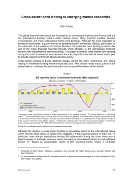 Cross-border bank lending to emerging market economies