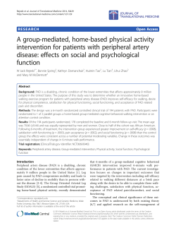 A group-mediated, home-based physical activity intervention for