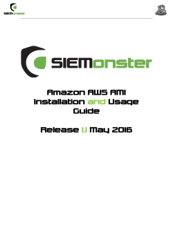 Amazon AWS AMI Installation and Usage Guide Release