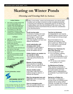 Choosing and Creating Safe Ice Surfaces