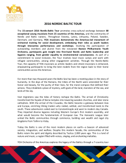 2016 nordic baltic tour - YOA Orchestra of the Americas