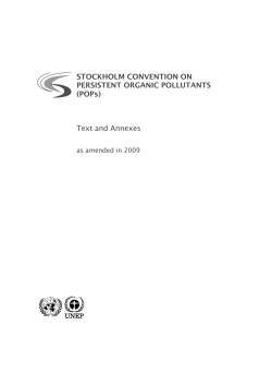 Stockholm Convention on Persistent Organic Pollutants