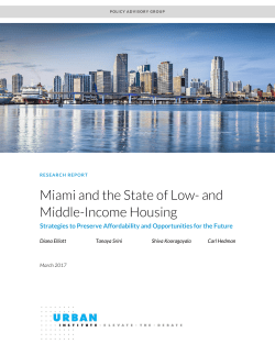 Miami and the State of Low- and Middle-Income