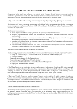 1 The following programs were organized and were conducted for