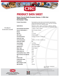 Product Data Sheet