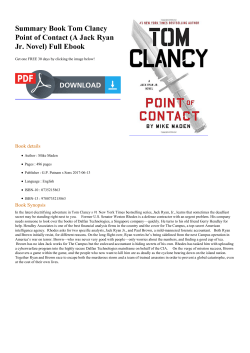 Summary Book Tom Clancy Point of Contact (A Jack