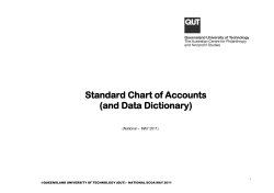 NSCOA and the Data Dictionary (May 2011