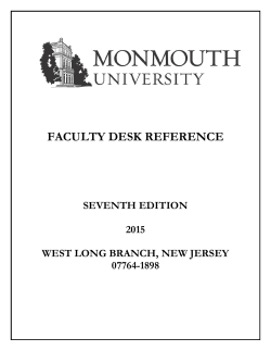 faculty desk reference