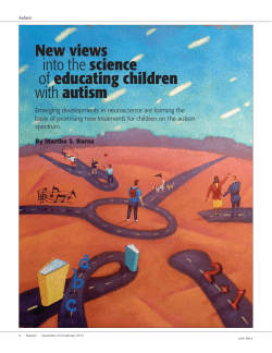 New Views into the Science of Educating Children with Autism