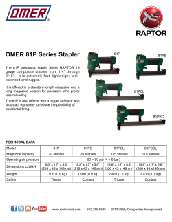 OMER 81P Series Stapler