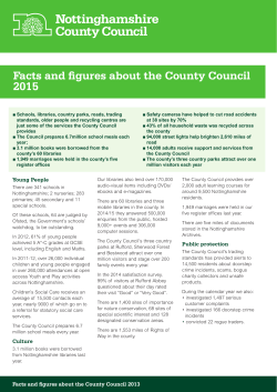 Facts and figures about the County Council 2015