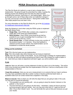 PDSA worksheet