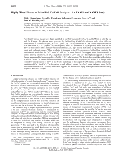 Highly Mixed Phases in Ball-milled Cu/ZnO Catalysts
