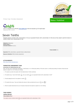 Seven Tenths - | CPALMS.org
