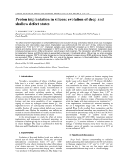 Proton implantation in silicon: evolution of deep and shallow defect