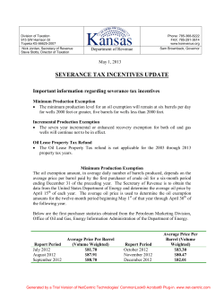 2013 Update - Kansas Department of Revenue