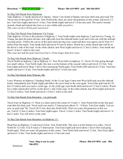 directions to the ranch. - Holistic Management Canada