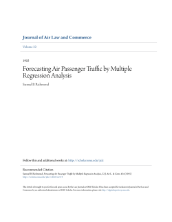 Forecasting Air Passenger Traffic by Multiple