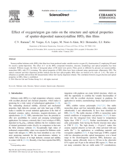 Effect of oxygen/argon gas ratio on the structure and optical