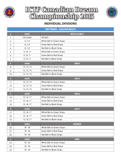 Divisions - Woodbridge Taekwon-Do