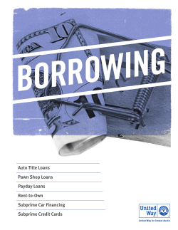 Auto Title Loans Pawn Shop Loans Payday Loans Rent-to