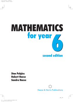 1. Whole Numbers - Haese Mathematics