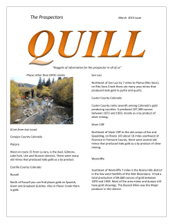 The Prospectors - Gold Prospectors of Colorado